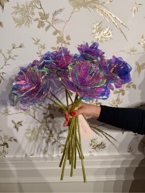 Rachel Zoe Iridescent Purple Rose Bouquet